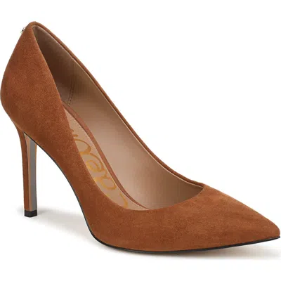 Sam Edelman Hazel Pointed Toe Pump In Brown