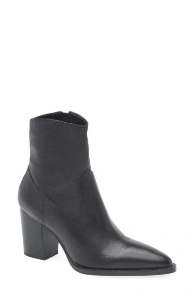 Mango Pointed Toe Bootie In Black