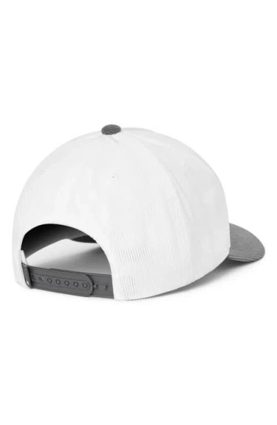 Travismathew Bike Tour Corduroy Snapback Baseball Hat In White