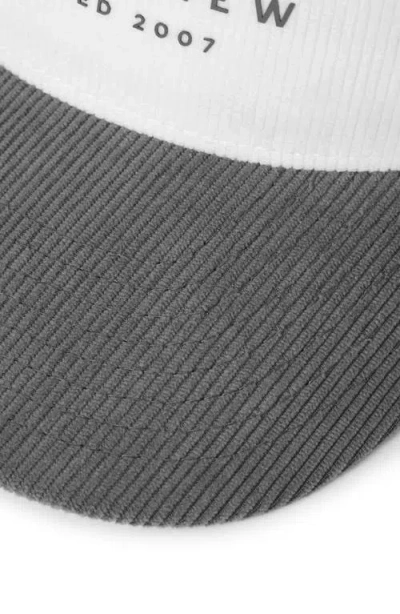 Travismathew Bike Tour Corduroy Snapback Baseball Hat In White