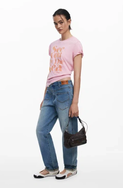 Desigual Faux Leather Shoulder Bag In Brown