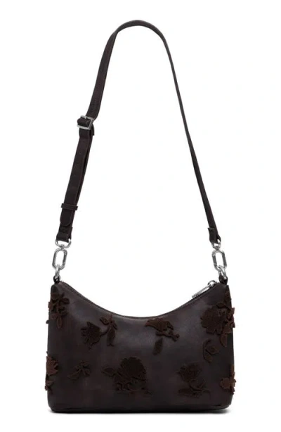 Desigual Faux Leather Shoulder Bag In Brown