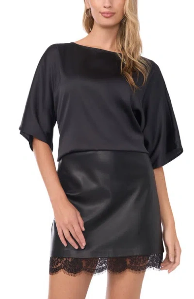 Vince Camuto Dolman Sleeve Top In Black