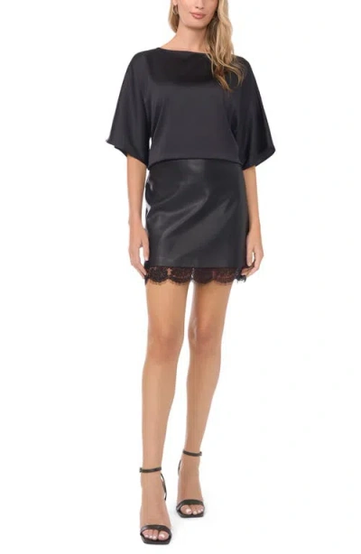 Vince Camuto Dolman Sleeve Top In Black