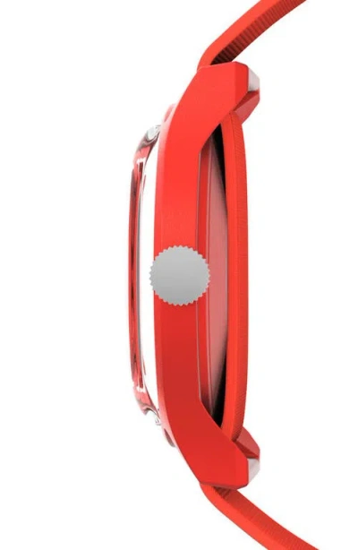 Timex ® Mk1 Orange Resin Webbing Strap Watch, 36mm In Orange