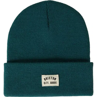 Brixton Woodburn Watch Cap Beanie In Green