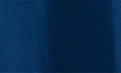 Eileen Fisher Mandarin Collar Silk Button-up Shirt In Blue