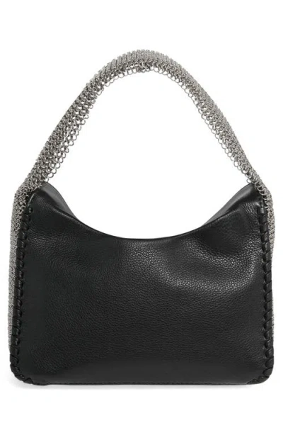 Aimee Chain Mail Handle Handbag In Black