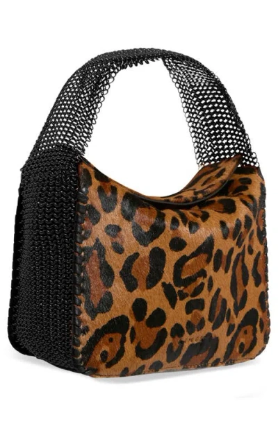 Aimee Chain Mail Handle Handbag In Animal Print