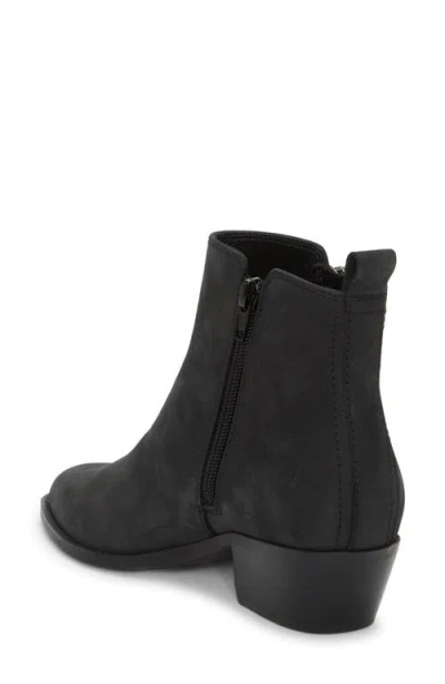 Lucky Brand Women's Ailein Pointed Toe Zipper Ankle Booties In Black