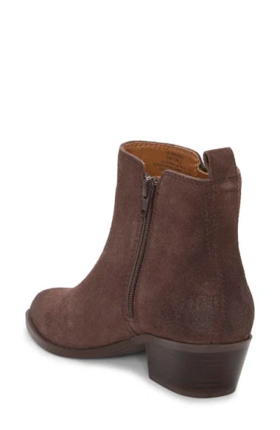 Lucky Brand Women's Ailein Pointed Toe Zipper Ankle Booties In Brown