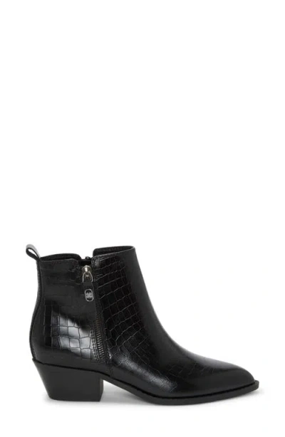 Lucky Brand Women's Ailein Pointed Toe Zipper Ankle Booties In Black