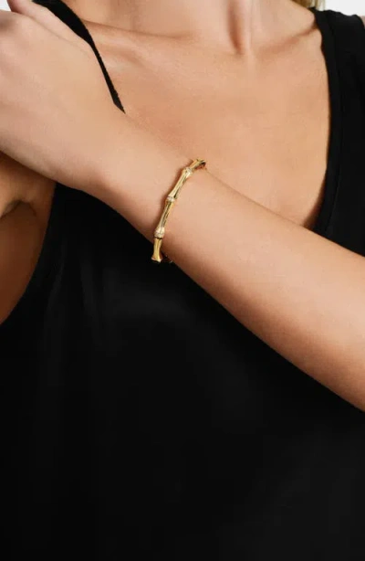 Anabel Aram Jewelry Bamboo Texture Bangle In Gold