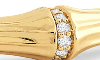 Anabel Aram Jewelry Bamboo Texture Bangle In Gold