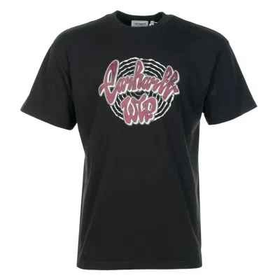 Carhartt Short Sleeve Chedda T Shirt Black In Black