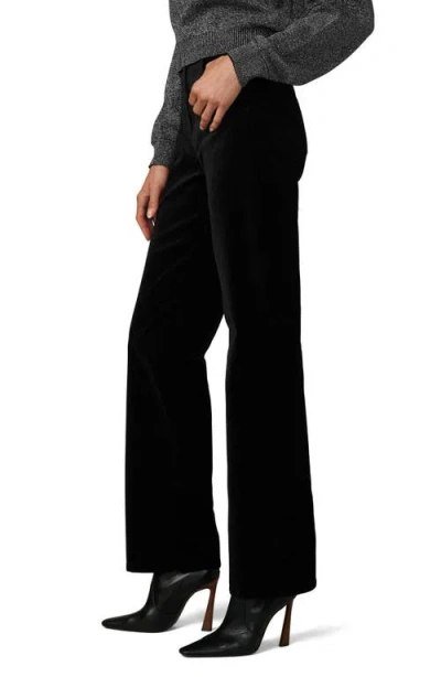 Joe's Jeans The Margot High Rise Straight Velveteen Jeans In Black In Black
