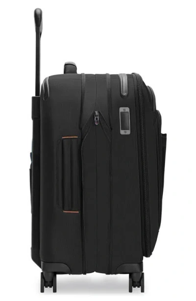 Briggs & Riley Zdx Global 21-inch Expandable Carry-on Spinner Suitcase In Black