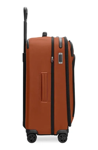 Briggs & Riley Canyon Zdx Medium 4-wheel Spinner Expandable Suitcase 66cm In Brown