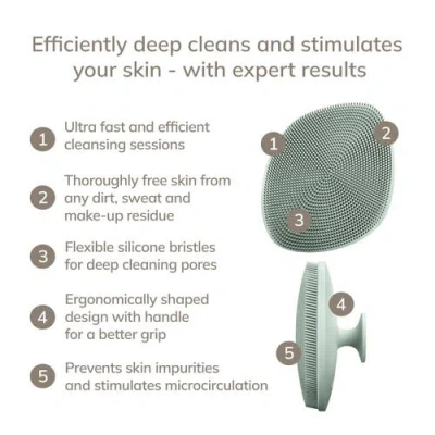 Geske Smartappguided Facial Brush With Handle | 4 In 1 - Green In Green