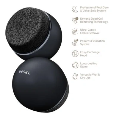 Geske Smartappguided Pumice Stone Callus Remover | 7 In 1 - Black In Black