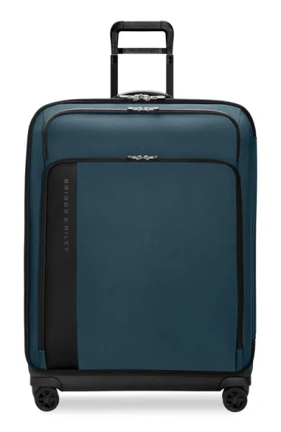 Briggs & Riley Ocean Zdx Large Expandable Spinner Suitcase 73.7cm In Blue