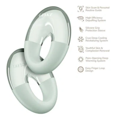 Geske Smartappguided Cool & Warm Eye Massager | 7 In 1 - Green In Green