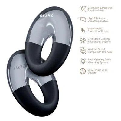 Geske Smartappguided Cool & Warm Eye Massager | 7 In 1 - Black In Black