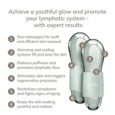 Geske Smartappguided Cool & Warm Duo Eye Massager | 7 In 1 - Green In Multi