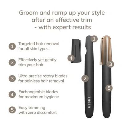 Geske Smartappguided Precision Trimmer | 4 In 1 - Gray In Multi