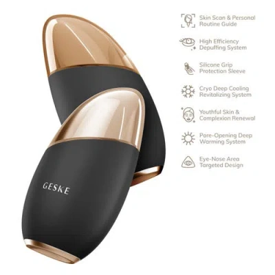 Geske Smartappguided Cool & Warm Eye & Face Massager | 7 In 1 - Green In Green