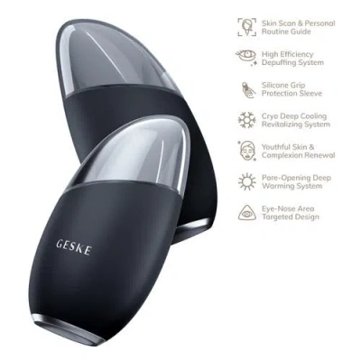Geske Smartappguided Cool & Warm Eye & Face Massager | 7 In 1 - Gray In Gray