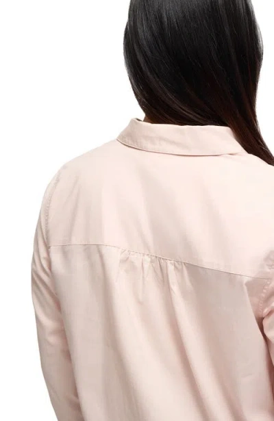 Ingrid & Isabel Maternity Poplin Button Down In Pink