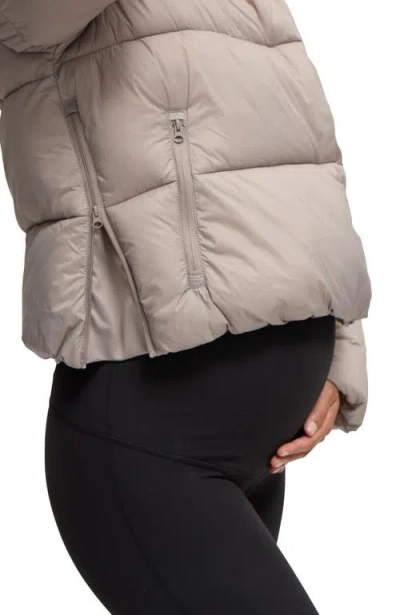 Ingrid & Isabel Short Maternity Puffer Jacket In White