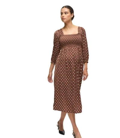 Ingrid & Isabel The Breeze Maternity Dress In Brown
