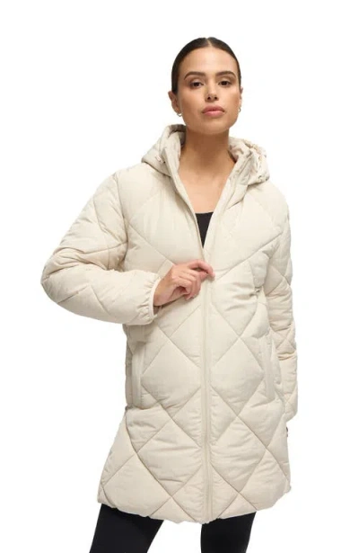 Ingrid & Isabel Longline Puffer With Insert In Neutral