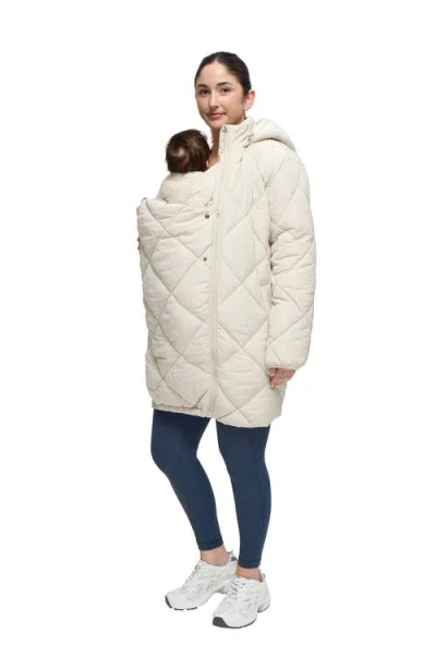Ingrid & Isabel Longline Puffer With Insert In Neutral