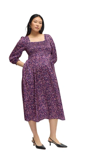 Ingrid & Isabel The Breeze Maternity Dress In Purple