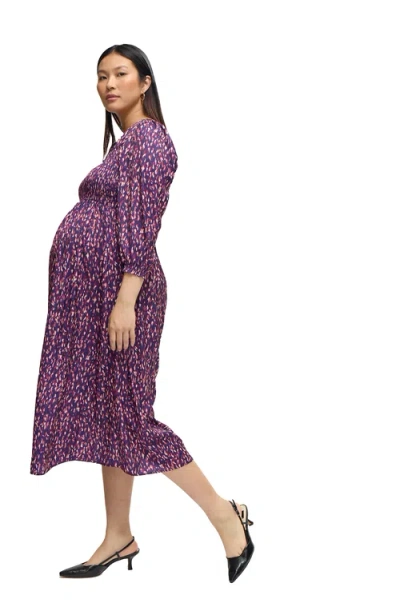 Ingrid & Isabel The Breeze Maternity Dress In Purple
