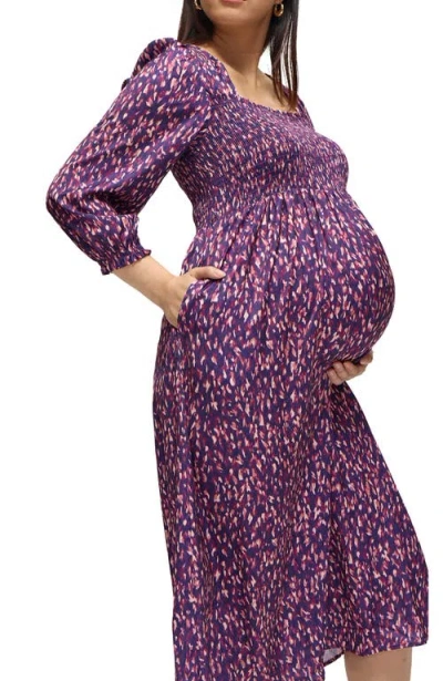 Ingrid & Isabel The Breeze Maternity Dress In Purple