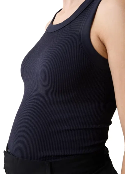 Ingrid & Isabel Seamless Maternity Rib Tank In White