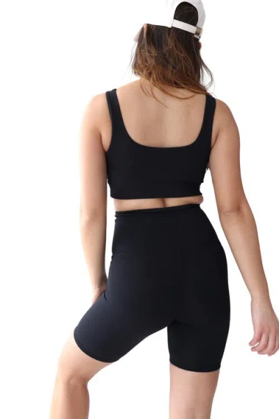 Ingrid & Isabel Postpartum Bike Short In Black