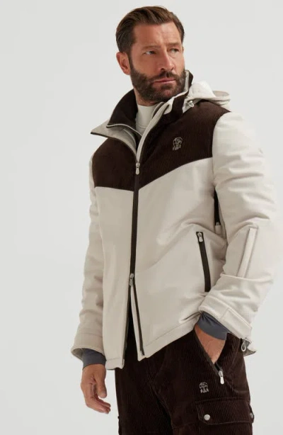 Brunello Cucinelli Corduroy-detail Mountain Jacket In Neutral