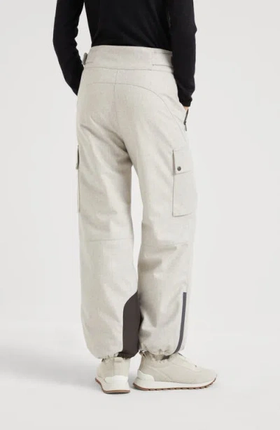 Brunello Cucinelli Mountain Cargo Trousers In Neutral