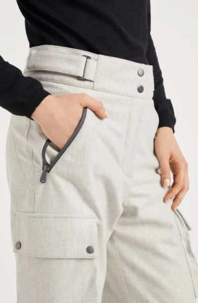 Brunello Cucinelli Mountain Cargo Trousers In Neutral