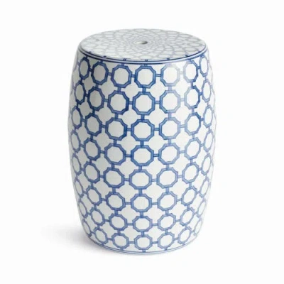Napa Home & Garden Barclay Butera Dynasty Link Stool In Blue