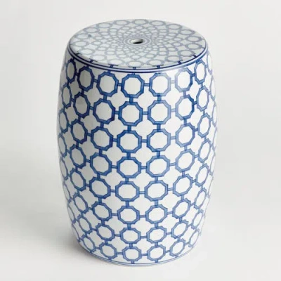 Napa Home & Garden Barclay Butera Dynasty Link Stool In Blue