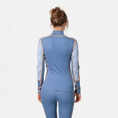 Kari Traa Anna 1/2-zip Top In Blue