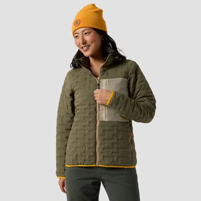 Backcountry Peale Primaloft Stitch-free Baffle Stretch Jacket In Green
