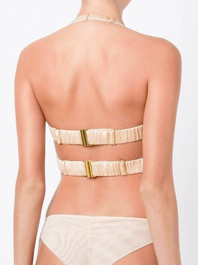 Shop Dolci Follie 'heiress' Bandeau Bra - Neutrals