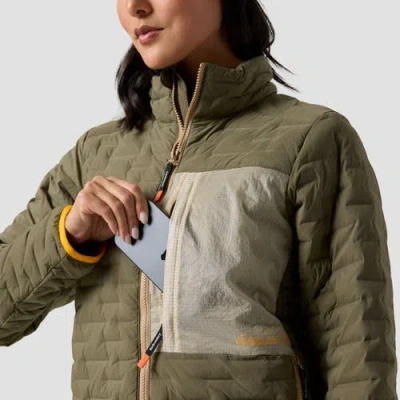 Backcountry Peale Primaloft Stitch-free Baffle Stretch Jacket In Green